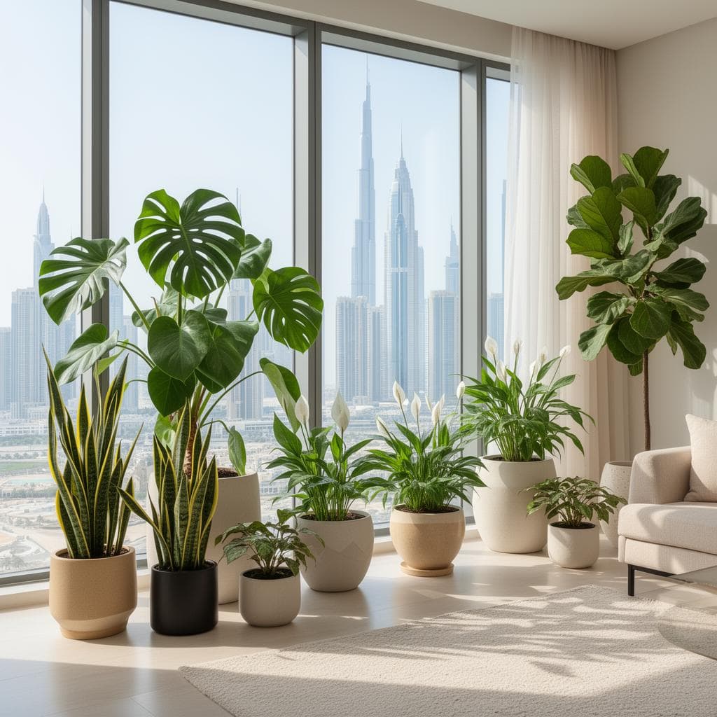Indoor Plant Care in an Air-Conditioned Home in Dubai