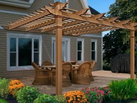 wooden pergolas and gazebos